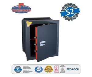 CASSAFORTE GK/7L 48x42x36 HxLxP CON CHIAVE DOPPIA MAPPA TECHNOMAX SERIE GOLD ...