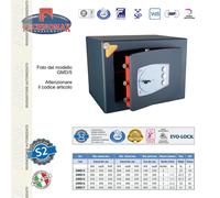 CASSAFORTE GMD/7 49X43X40 HxLxP CON CHIAVE A DOPPIA MAPPA + COMBINATORE TECHN...