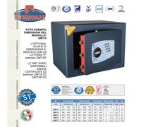 Technomax, Cassaforte a mobile, Gold Moby Trony, modello GMT/4, Apertura a combinazione elettronica digitale, Dimensioni mm. 280 (H) x 400 (L) x 350 (P)