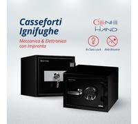 Cassaforte Ignifuga digitale con Impronta o Chiave | Valigetta Documenti