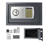 Cassaforte ignifuga, impermeabile e ignifuga, mini cassaforte digitale da 8,5 l per denaro, montaggio a parete o su mobile, per uffici, hotel, casa, 31 L x 20 P x 20 A cm, nero. Casseforti per la casa