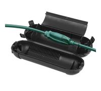 Cassaforte Impermeabile IP44, Scatola per Cavi da Giardino Esterna, Scatola di Protezione per Connettore di Alimentazione per Giardino, Utensili Elettrici, Decorazioni Natalizie (Nero)