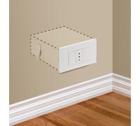 Cassaforte Invisibile Monocassetto a Muro Finta Presa di Corrente Elettrica a Chiave Technomax Sm/1