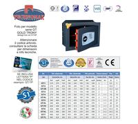 CASSAFORTE CON COMBINAZIONE ELETTRONICA DIGITALE TECHNOMAX SERIE GOLD TRONY G...