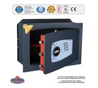 Technomax, Cassaforte a muro, Serie Gold Trony modello GT/6L, Apertura a combinazione elettronica digitale, Dimensioni mm. 420 (H) x 480 (L) x 280 (P)