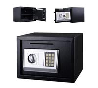 Cassaforte per bambini con codice digitale con chiave ignifuga piccola cassaforte da parete o da pavimento nera 35 x 25 x 25 cm/16 L Proteggi i tuoi oggetti di valore ora!