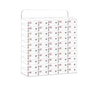 Cassaforte per Cellulari in Acrilico, Per Dipendenti Mobiletto Portacellulare Scolastico Armadietto, Con Serratura A Chiave(50 slots)