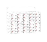 Cassaforte per Cellulari in Acrilico, Per Dipendenti Mobiletto Portacellulare Scolastico Armadietto, Con Serratura A Chiave(30 slots)