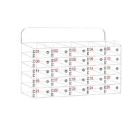 Cassaforte per Cellulari in Acrilico, Per Dipendenti Mobiletto Portacellulare Scolastico Armadietto, Con Serratura A Chiave(25 slots)