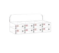 Cassaforte per Cellulari in Acrilico, Per Dipendenti Mobiletto Portacellulare Scolastico Armadietto, Con Serratura A Chiave(8 slots)