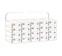 Cassaforte per Cellulari In Acrilico Trasparente, Armadietto per Cellulari Montabile a Parete O da Scrivania con Serratura, per Scuole e Uffici 20 Cell