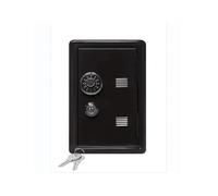 Cassaforte per chiavi, Cassetta di sicurezza domestica verticale Mini cassaforte in metallo Cassaforte for auto Armadietto for assicurazione chiavi Decorazione da tavolo Salvadanaio(Noir)