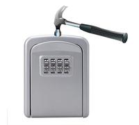 Cassaforte Per Chiavi Da Esterno - Cassetta Di Sicurezza Per Chiavi Impermeabile - Con 4 Cifre Combinazione Codice - Cassetta Portachiavi Montato A Parete - Per Casa/Garage/Casa In Affitto(Color:Silve