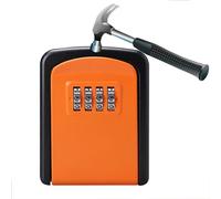Cassaforte Per Chiavi Da Esterno - Cassetta Di Sicurezza Per Chiavi Impermeabile - Con 4 Cifre Combinazione Codice - Cassetta Portachiavi Montato A Parete - Per Casa/Garage/Casa In Affitto(Color:Orang