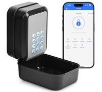 Cassaforte per chiavi da esterno con serratura elettronica Bluetooth, controllo tramite app e codice PIN, cassaforte per chiavi eKey da parete Share per Airbnb, agenzie immobiliari e uffici