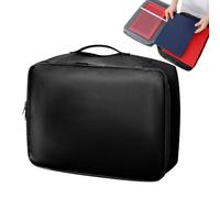 Cassaforte Per Documenti Ignifuga: Scatola Portadocumenti Sicura, Schedario Con Maniglia Chiudibile A Chiave, Organizer Per File Portatile Impermeabile Ignifugo Per Le Aziende | Stoccaggio Casseforti