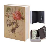 Cassaforte per Libri, Libro Cassaforte con Serratura a Combinazione, 18 X 11,5 X 5,5 cm Cassaforte Invisibile, Cassaforte Libro per Riporre Chiavi Contanti Documenti e Gioielli Ufficio Casa Registro
