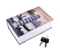 Cassaforte per Libro di Dirottamento, Dizionario Secret Cash Safe Box Bible Safe Storage Box con Chiave di Sicurezza(Tipo di Italia)