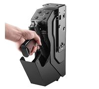 Cassaforte per pistola biometrica montata per pistole, cassaforte per pistola con apertura automatica, cassaforte Accesso rapido per riporre le pistole da scrivania Comodino Pensile