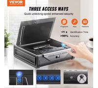 Cassaforte per pistola Vevor acciaio impronta digitale Biometrica per 2 pistole