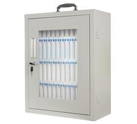 Cassaforte per Telefoni Cellulari con Chiave, Contenitore in Acciaio Inossidabile per Telefoni Cellulari, per Aule, Sale Riunioni, Uffici(48 slots)