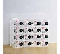 Cassaforte per telefono in acrilico con scomparti per schedeStoccaggio sicuro per dipendenti e studentiEssenziale per uffici e aziendeElegante organizer 84 x 42 cm