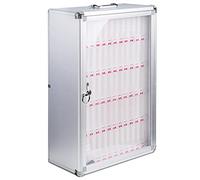 Cassaforte portatile per telefono per la scuola, 24/36/48/60 slot a parete con serratura nizer tasca trasparente per ufficio, classe, riunioni, forniture per riporre oggetti