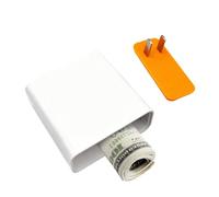 Cassaforte | Scatola Con Coperchio Simile A Un Caricatore, Facile Da Aprire | Conservazione Della Spina, Caricabatterie Dall'aspetto Realistico | Per Denaro, Gioielli, Oggetti Di Valore,