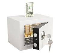 Cassaforte | Scatola di sicurezza per gioielli per la casa | Cofanetto in argento ignifugo portatile per oggetti di valore, documenti, personale, interno, viaggio, casa, appartamenti,