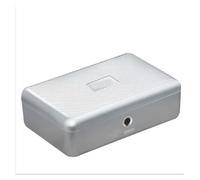 Cassaforte, Scatola portaoggetti for password con impronte digitali Scatola portagioie da tavolo Rossetto Manicure Scatola portaoggetti for beni for la privacy degli adulti con lucchetto(Silver)