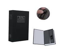 Cassaforte segreta a forma di libro con serratura, scatola segreta Tikono Home Diversion Book con serratura a combinazione, per denaro, contanti, gioielli, pistole, password, (nero)