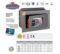 CASSAFORTE STK/4P 27X39X20 HxLxP COMBINAZIONE ELETTRONICA DIGITALE TECHNOMAX STK