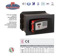 CASSAFORTE ELETTRONICA A MURO CASSETTA SICUREZZA TECHNOMAX