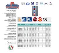 CASSAFORTE TECHNOMAX DI ALTA SICUREZZA - PROFESSIONAL BANK PRO3132K 132Hx68Lx51P