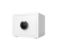 Cassaforte ufficio intelligente, cassaforte biometrica intelligente casa digitale blocco delle impronte digitali, montaggio a parete, for l'uso nell'armadio hotel(White)