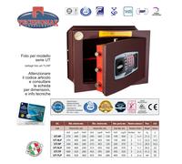 CASSAFORTE UT/7P 48X42X28 HxLxP CON COMBINAZIONE ELETTRONICA DIGITALE TECHNOM...