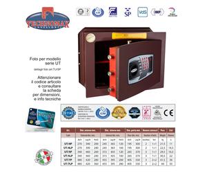 CASSAFORTE UNICA TRONY UT/7P 48X42X28 HxLxP CON COMBINAZIONE ELETTRONICA DIGI...