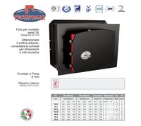 CASSAFORTETK/5 34X46X20 HxLxP CHIAVE A DOPPIA MAPPA TECHNOMAX TK