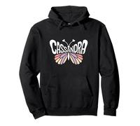 Cassandra Butterfly - Personalizzato Carino Nome Word Art Felpa con Cappuccio