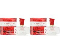 Cassandra Eau De Parfum Rose Rouge - 100 ml (Confezione da 2)
