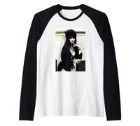 Cassandra Gay Peterson Elvira Film Macabre 1989 Maglia con Maniche Raglan
