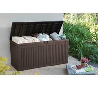 CASSAPANCA BAULE CONTENITORE KETER EFFETTO LEGNO COMFY MARRONE 116X44X57H 270LT