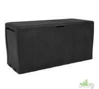 CASSAPANCA BAULE ESTERNO KETER EFF. RATTAN GRAFITE 116X44X57H CM CONTENITORE