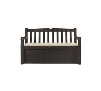 Cassapanca Garden Bench marrone/panna 140x84x60 cm