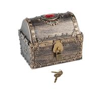 Cassapanca del Tesoro dei Pirati per Bambini, Contenitore Multifunzione per La Raccolta dei dei Pirati, per Bambini, Ragazzi E Ragazze, Bronzo