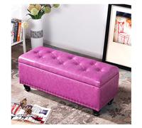 Cassapanca imbottita per camera da letto e ingresso, grande soluzione per riporre oggetti (119,4 x 40,6 x 45,7 cm), elegante panca per vestiti e accessori, perfetta per la fine del letto