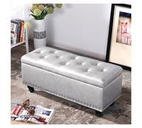 Cassapanca imbottita per camera da letto, grande capacità, contenitore portaoggetti elegante e per letto, decorazione per la casa e salvaspazio