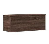 Cassapanca in legno marrone effetto rovere 90 x 35 x 35 cm - Elegante cassapanca per soggiorno, camera da letto o corridoio - Pratica soluzione per riporre coperte, cuscini e giocattoli