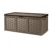 Cassapanca in Rattan Style XXL 157,5x75x63,5 h cm in Plastica Marrone