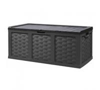 Cassapanca in Rattan Style XXL 157,5x75x63,5 h cm in Plastica Marrone